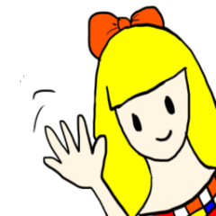 Lineスタンプ 手書きの女の子スタンプ 2 16種類 1円