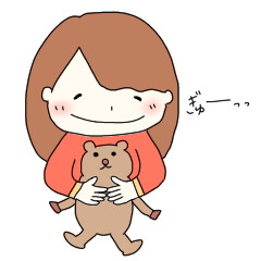 Lineスタンプ キラキラ笑顔の女の子 24種類 1円