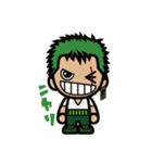 One Piece ゾロのちびキャラスタンプ Lineスタンプ 5in By Sinpei